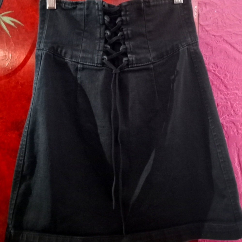 Super High waisted Skinny Express Denim Skirt